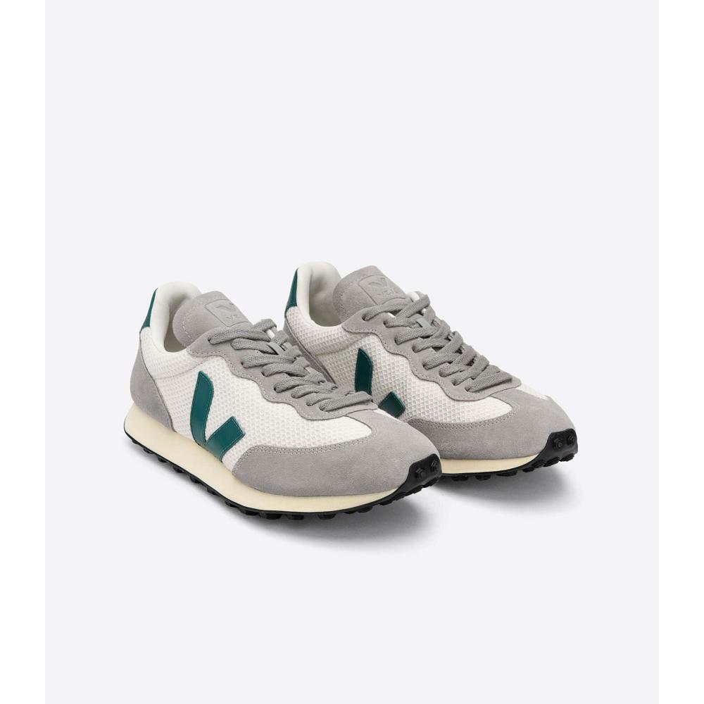 Grey/Green Women's Veja RIO BRANCO HEXAMESH Running Shoes | AU 429MQZ